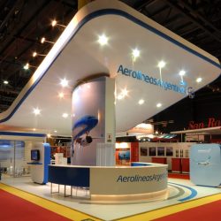 Diseño de stands para empresas – Aerolíneas Argentinas – B+T Arquitectura