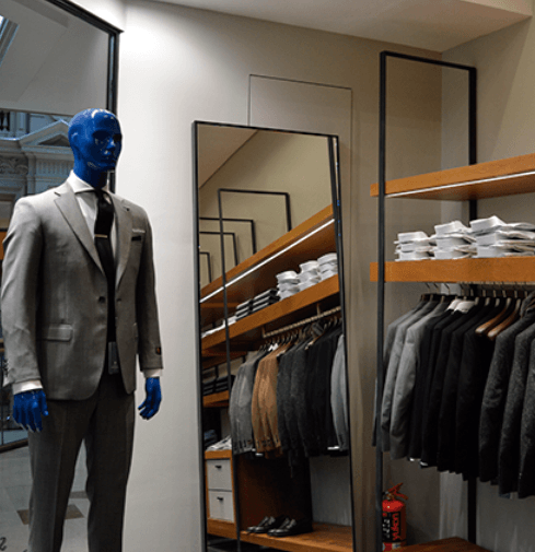 Diseño de locales de moda para hombres – Sastrería González – Arq. Francisco Cantarelli