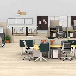 Mobiliario corporativo de vanguardia para coworking – Steelcase Flex – Open Office