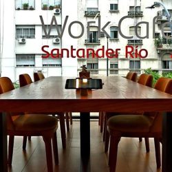 Equipamiento para espacios de coworking en Capital – Work Café Santander – Grupo A2