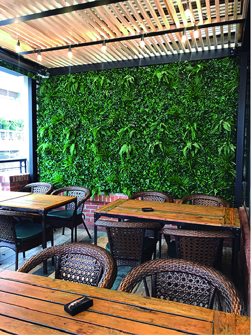 Jardín vertical para empresas